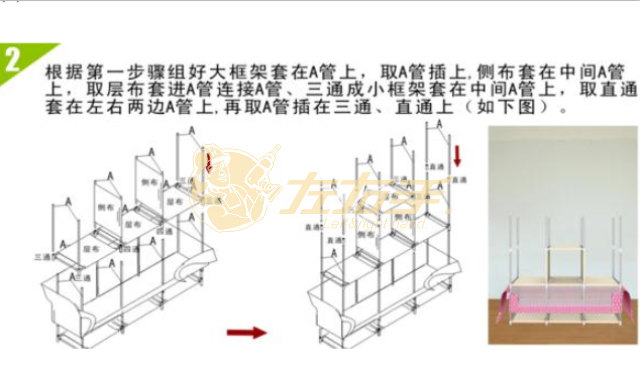 拉鏈布衣柜安裝步驟2